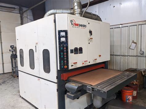 sheet metal edge deburring machine|timesaver deburring machines for sale.